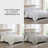 Beatrice Home Fashions Medallion Chenille Bedspread with Standard Sham, Gray