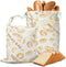 2 Pack Bread Bags For Homemade Bread,Cotton Beeswax Bread Bags For Sourdough,Waxed,Reusable