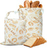 2 Pack Bread Bags For Homemade Bread,Cotton Beeswax Bread Bags For Sourdough,Waxed,Reusable