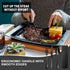 Portable Travel Utensils Set, 3 PCS Reusable Stainless Steel Cutlery Set with Case for Lunch Box, Camping
