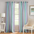 ACHIM Spectrum Rod Pocket Panel Window Curtain - 50 Inch Width, 63 Inch Length, Lilac/Turquoise, Semi-Sheer Polyester