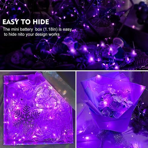 48 Pack 7 20 AIKEI LED Fairy Lights Battery Operated, Mini String Lights Waterproof Feet Led Firefly Starry Lamps