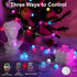 32.8Ft 66LEDs Christmas String Lights Indoor RGB Smart Twinkle Light with Music Sync RF Remote APP Control, USB Powered