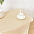 2 Pack 24x24 Inch Wolkemer Small Square Beige Tablecloth Washable Fabric Table Cover for Nightstand End Bedside Table