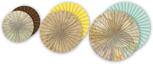 Teacher Travel The Map Hanging Paper Fans, TCR77034