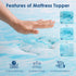 Twin Mattress Topper - 2 Inch Gel Memory Foam Bed Topper for Twin Size Bed, CertiPUR-US Certified, Blue