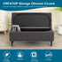 CRFATOP Jacquard Ottoman Stool Cover Stretch Folding Storage Footstool Bench Slipcovers Upholstered Foot Chest Chair