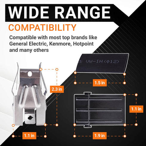 BlueStars 4 Packs Ultra-Durable WB17T10006 Range Surface Burner Terminal Block Kit Replacement Part – Exact Fit for GE Kenmore Hotpoint Ranges/Stoves/Ovens - Replaces AP3203326 WB17K10003