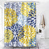 Shower Curtain - Green Spring Flower Design, Waterproof Polyester Fabric, 72 x 72 Inches with Hooks