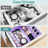 WOWBOX 13 PCS Plastic Drawer Organizer Set, Desk Divider Organizers for Makeup, Jewelry, Gadgets, Kitchen, Bedroom,