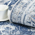 jinchan 2x6 (2x6, Fiora Runner Rug Machine Washable Hallway Rug Dark Blue Vintage Floral Print Non-Slip Low Pile