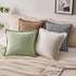 Chair,18x18 Inch Set 2,Sage Woaboy Decorative Linen Fringe Throw Pillow Covers Boho Farmhouse Soft Cushion Covers