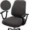 Computer Office Chair Cover, Stretchable Universal Rotating Chair Slipcover (ZZ Dark Grey Walf Checks)