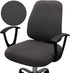 Computer Office Chair Cover, Stretchable Universal Rotating Chair Slipcover (ZZ Dark Grey Walf Checks)