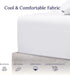 California Design Den White Twin XL Fitted Sheet, 100% Cotton, 400 Thread Count Sateen, Fits College Dorm