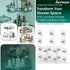 12 Pack Adhesive Hooks for Shower Caddy, Bathroom Shelf