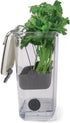ProKeeper Herb Keeper – 1-Piece, White, with Removable Silicone Drain Plug, BPA-Free Plastic