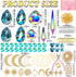 QIKAIDE 370 Pcs Crystal Suncatcher Kits Hanging Chandelier Crystals Prisms Parts Rainbow Maker Pendants for Stained