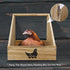 Wooden Chicken Nesting Box for Chickens, Sturdy Wall Mount Egg Laying Box for Hens, Chickens, and Ducks (2 Pack)