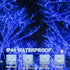 165FT 500 Lights,16 LAMPHOME LED Blue Christmas Modes Connectable Fairy String Lights, Plug in Indoor Outdoor Blue