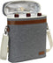3 Bottle Insulated Wine Tote Carrier Bag - Portable Travel Padded Wine Cooler with Corkscrew Opener