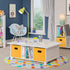 RiverRidge 2 Pc Storage Set Folding Bin, Golden Yellow, 10.5 x 10.5 x 10 inches
