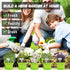 10 Set Meekear Herb Seeds Garden Starter Grow Kit with Green Pots, Markers, Soil Discs, Watering, Herb Clipper