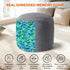 20" 20" 15" x x Pouf Ottoman Foot Rest, Pre-Stuffed Round Foot Stool with Odorless Shredded Memory Foam, Furry & Fluffy