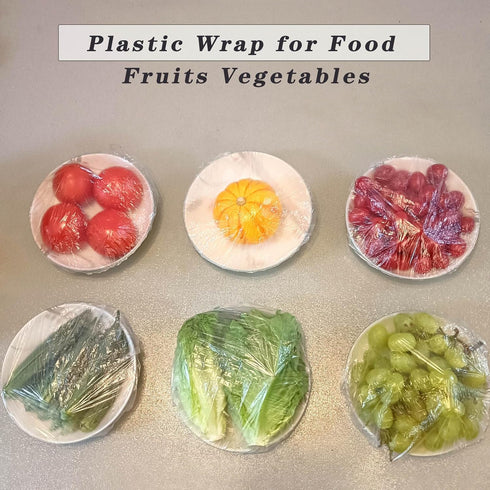 100pcs Elastic Bowl Covers for Bread Proofing, Plastic Wrap for Food, Vegetable, and Fruit Storage