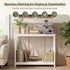 2-Tier 11.8" 39.4" 31.6" ZENY Console Table, Entryway Table, Narrow Sofa Table with Shelves, Entrance Table for Living