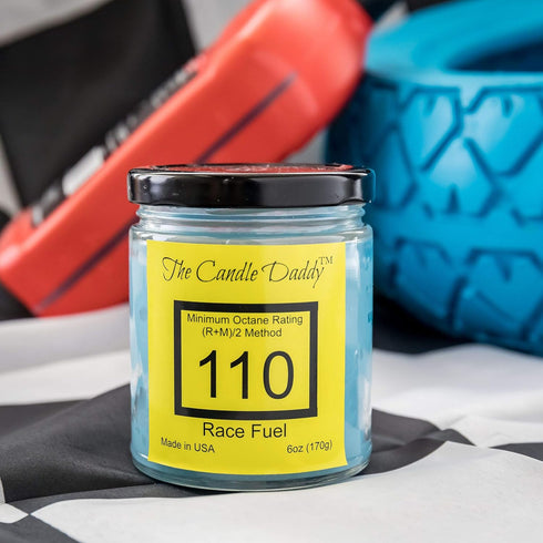 Race Fuel High Octane Gasoline Candle, 6 oz, Up to 40 Hour Burn Time