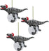 Christmas Tree Blitzer the T Rex Holiday Ornament, Set of Three