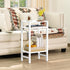 3-Tier YUFAM Side Table End Table Tall Night Stand for Living Room Bedroom Bathroom Office Furniture White