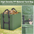 2-Pack 66 (25.5" 25.5" 27.5" Gallons Reusable Yard Waste Bags, Upgrade Heavy Duty Foldable Garden Leaf Bag Lawn Bags