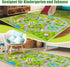 4x6 3-12 (KR1, 4x6ft) Ft Kids Rug Car Play Mat Car Rug for Playroom, Kids Educational City Traffic Road Map Fun Carpet