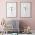 Jetec 3 Pieces Faith Love Hope Cross Sign - Rustic Wood Wall Hanging Decor, 12 x 8 Inch