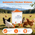 Eggluuz 3.6 Gallons Chicken Waterer Bucket with Water Nipples, Adjustable Legs and Anti-Roost Cone