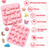 Pastoral Style Silicone Chocolate Mold, 16 Cavity Butterfly Bee Flower Moon Star Cloud for Candy, Jelly, Cake Decoration