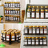 24Pcs Lids-4 oz Set (24) Glass Spice Jars with Label, Spice Jars with Shaker Gold Spice Seasoning Jars Bottles