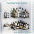 4-Pack, Veken Corner Shower Caddy Advanced Rustproof Design, No Drilling Adhesive Shelves, Rack with Soap Holder, Large