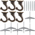 Hotop 6 Pieces Swag Ceiling Hooks, Heavy Duty Hanging Plants Toggle Hooks for Indoor Outdoor Installation