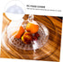 Cabilock Acrylic Food Cover, 8 Inches Round Cake Dome Cloche, Clear Food Snack Display Cover for Cake, 8.3X4.7 Inch