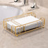 Countertop Guest Towel Holder Tray for Bathroom Gold Napkin Holder for Disposable Paper Hand Towels, Vanity Hand Towel