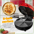 Nostalgia Taco Tuesday Quesadilla Maker – 5 Inch Cooking Surface for Mini Quesadillas, Red