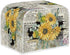 Retro Sunflower Newspaper Toaster Dirt Cover Dust Covers For Kitchen Appliances 2 Slice Toaster Appliance Cover, S