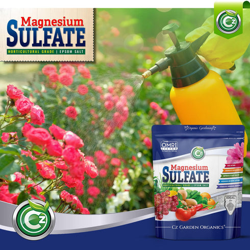 19LB) Magnesium Sulfate Epsom Salt Fertilizer - Made in USA - Plant Food for Hydroponics, Plants, Flower Gardens