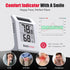 2.2'' 1Pack BaldrTherm Digital Thermometer and Hygrometer Meter, Solar-Powered Indoor Temperature Sensor Humidity