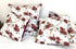 Tache Floral Red White Euro Sham, 26 inch Quilted 1pc Rose Garden Hummingbirds Microfiber Square Pillow Cover