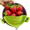 Performore Compact Universal Silicone Snap-On Pot Strainer – Heat-Resistant Clip-On Food Colander, BPA-Free