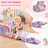 Comfy,2-in-1 inhand Toddler Chair Soft Toddler Couch Fold Out for Kids,Convertible Sofa to Lounger,Gift for Girls
